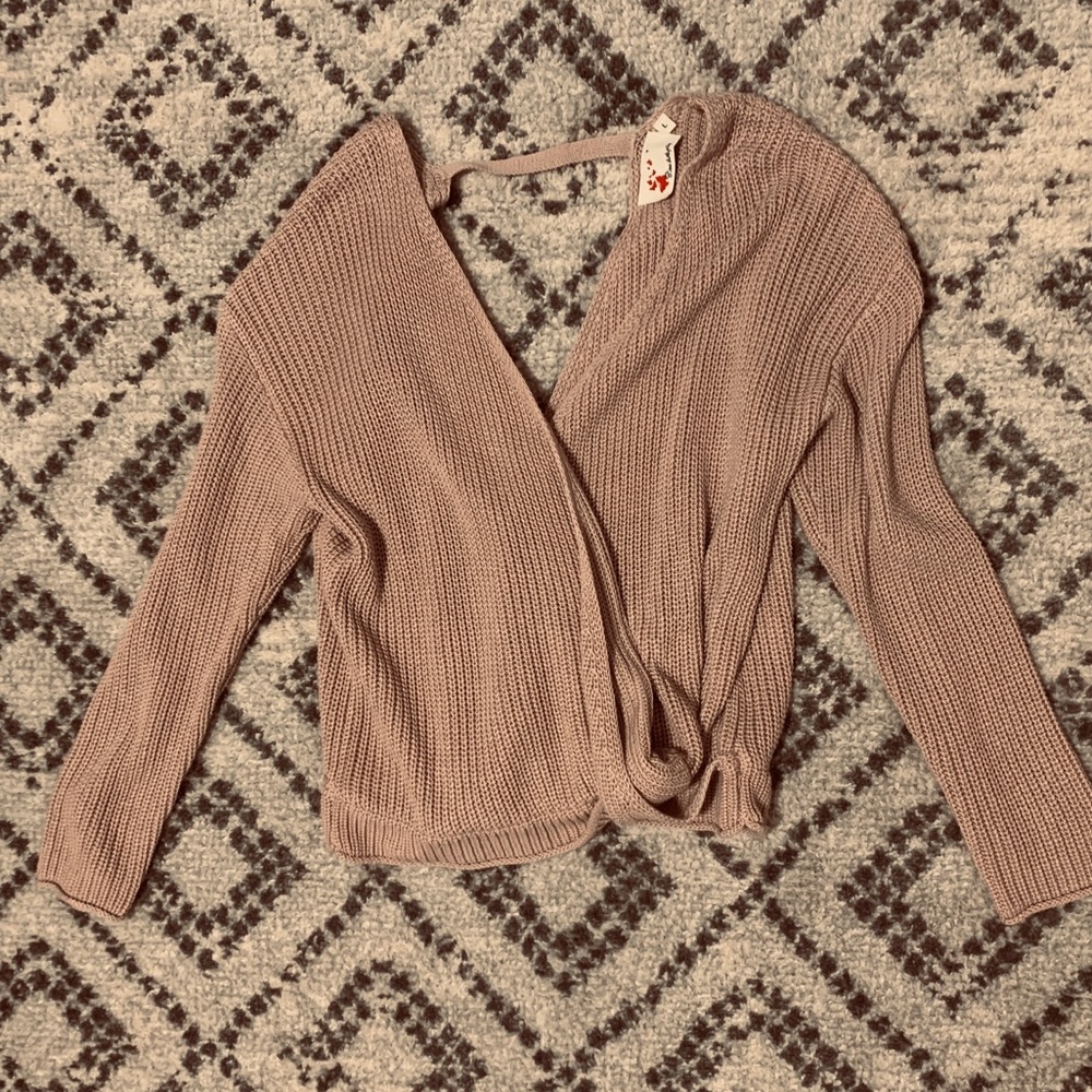 Deep V Sweater